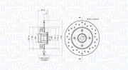 360406218902 Brzdový kotouč MAGNETI MARELLI