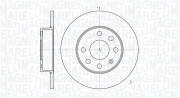 361302040129 Brzdový kotouč MAGNETI MARELLI