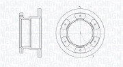 361302040263 Brzdový kotouč MAGNETI MARELLI