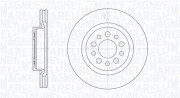 361302040362 Brzdový kotouč MAGNETI MARELLI