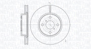 361302040590 Brzdový kotouč MAGNETI MARELLI