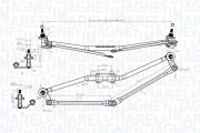 085570170010 Mechanizmus tyčoví stěračů MAGNETI MARELLI