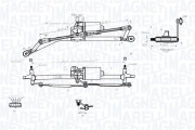 064012001011 Mechanizmus tyčoví stěračů MAGNETI MARELLI