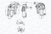 064074000010 Motor stěračů MAGNETI MARELLI