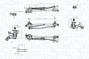 085570740010 Mechanizmus tyčoví stěračů MAGNETI MARELLI