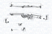 085570751010 Mechanizmus tyčoví stěračů MAGNETI MARELLI