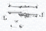 085570752010 Mechanizmus tyčoví stěračů MAGNETI MARELLI