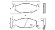 363700411007 Sada brzdových destiček, kotoučová brzda MAGNETI MARELLI