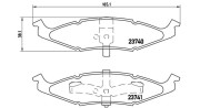 363700411009 Sada brzdových destiček, kotoučová brzda MAGNETI MARELLI