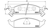 363700411011 Sada brzdových destiček, kotoučová brzda MAGNETI MARELLI