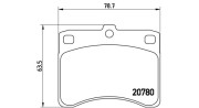 363700416003 Sada brzdových destiček, kotoučová brzda MAGNETI MARELLI