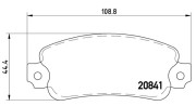 363700423014 Sada brzdových destiček, kotoučová brzda MAGNETI MARELLI