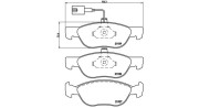 363700423070 MAGNETI MARELLI sada brzdových platničiek kotúčovej brzdy 363700423070 MAGNETI MARELLI