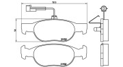 363700423113 MAGNETI MARELLI sada brzdových platničiek kotúčovej brzdy 363700423113 MAGNETI MARELLI