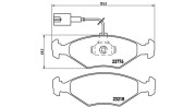 363700423122 Sada brzdových destiček, kotoučová brzda MAGNETI MARELLI