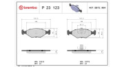 363700423123 Sada brzdových destiček, kotoučová brzda MAGNETI MARELLI