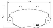 363700424033 Sada brzdových destiček, kotoučová brzda MAGNETI MARELLI
