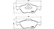 363700524055 MAGNETI MARELLI sada brzdových platničiek kotúčovej brzdy 363700524055 MAGNETI MARELLI