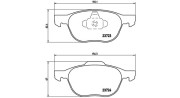 363700524061 MAGNETI MARELLI sada brzdových platničiek kotúčovej brzdy 363700524061 MAGNETI MARELLI