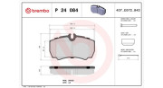 363700424084 Sada brzdových destiček, kotoučová brzda MAGNETI MARELLI