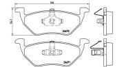 363700424085 Sada brzdových destiček, kotoučová brzda MAGNETI MARELLI