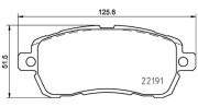 363700424203 Sada brzdových destiček, kotoučová brzda MAGNETI MARELLI