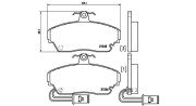 363700428014 Sada brzdových destiček, kotoučová brzda MAGNETI MARELLI