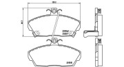 363700428020 Sada brzdových destiček, kotoučová brzda MAGNETI MARELLI