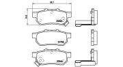 363700428025 Sada brzdových destiček, kotoučová brzda MAGNETI MARELLI