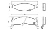 363700430006 Sada brzdových destiček, kotoučová brzda MAGNETI MARELLI