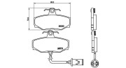 363700436006 Sada brzdových destiček, kotoučová brzda MAGNETI MARELLI