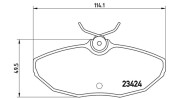 363700436013 MAGNETI MARELLI sada brzdových platničiek kotúčovej brzdy 363700436013 MAGNETI MARELLI