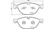 363700436029 Sada brzdových destiček, kotoučová brzda MAGNETI MARELLI