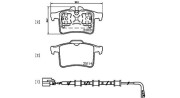 363700436034 Sada brzdových destiček, kotoučová brzda MAGNETI MARELLI