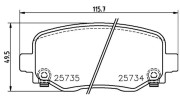 363700437020 MAGNETI MARELLI sada brzdových platničiek kotúčovej brzdy 363700437020 MAGNETI MARELLI