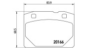 363700441001 Sada brzdových destiček, kotoučová brzda MAGNETI MARELLI