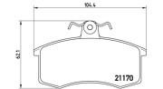 363700441003 Sada brzdových destiček, kotoučová brzda MAGNETI MARELLI