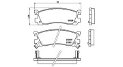 363700449025 Sada brzdových destiček, kotoučová brzda MAGNETI MARELLI