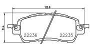 363700449055 Sada brzdových destiček, kotoučová brzda MAGNETI MARELLI