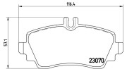 363700450035 Sada brzdových destiček, kotoučová brzda MAGNETI MARELLI