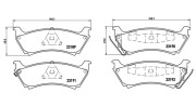 363700450040 Sada brzdových destiček, kotoučová brzda MAGNETI MARELLI