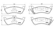 363700450044 MAGNETI MARELLI sada brzdových platničiek kotúčovej brzdy 363700450044 MAGNETI MARELLI