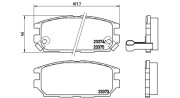 363700454025 Sada brzdových destiček, kotoučová brzda MAGNETI MARELLI