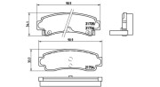 363700456063 Sada brzdových destiček, kotoučová brzda MAGNETI MARELLI