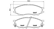 363700456083 Sada brzdových destiček, kotoučová brzda MAGNETI MARELLI