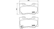 363700456095 Sada brzdových destiček, kotoučová brzda MAGNETI MARELLI