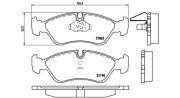 363700459017 MAGNETI MARELLI sada brzdových platničiek kotúčovej brzdy 363700459017 MAGNETI MARELLI