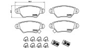 363700459031 Sada brzdových destiček, kotoučová brzda MAGNETI MARELLI