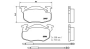 363700461044 MAGNETI MARELLI sada brzdových platničiek kotúčovej brzdy 363700461044 MAGNETI MARELLI