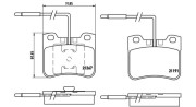 363700461047 Sada brzdových destiček, kotoučová brzda MAGNETI MARELLI